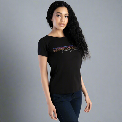 Flashes Of Shine - Regular Fit Bling Logo Top