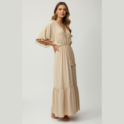 Desert Dream- Beige Kaftan Dress
