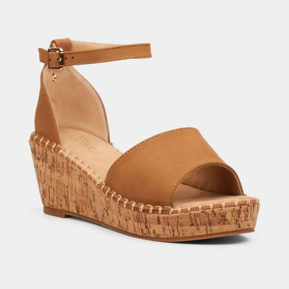 Miss Black Wedge Sandal