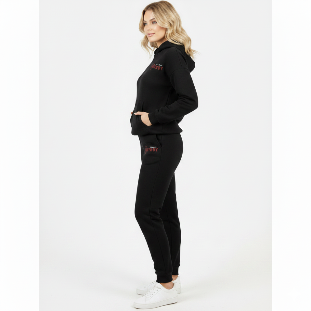 Full Speed - Hoodie Sweater And Pants - Black