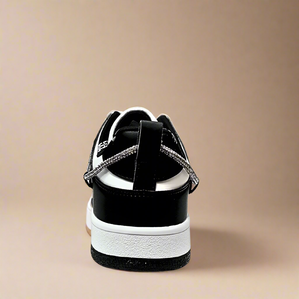 Sissy Boy Iridescent Sneaker With Diamante Trim