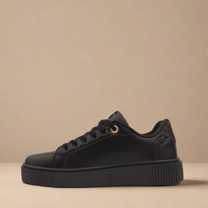 Sissy Boy Black Sneaker With Gold Print | Novus