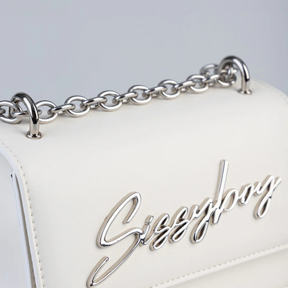 Slay Fest - Structured Crossbody Bag - Cream