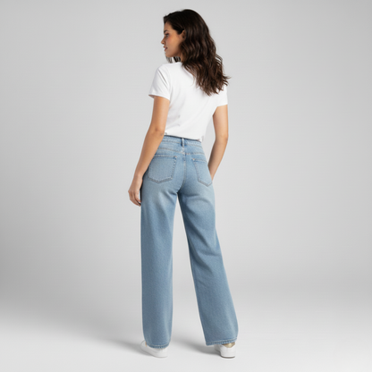 Sissy Boy Samantha Jeans featuring five-pocket detail and flattering wide leg fit