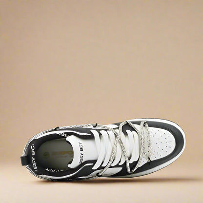 Sissy Boy Iridescent Sneaker With Diamante Trim