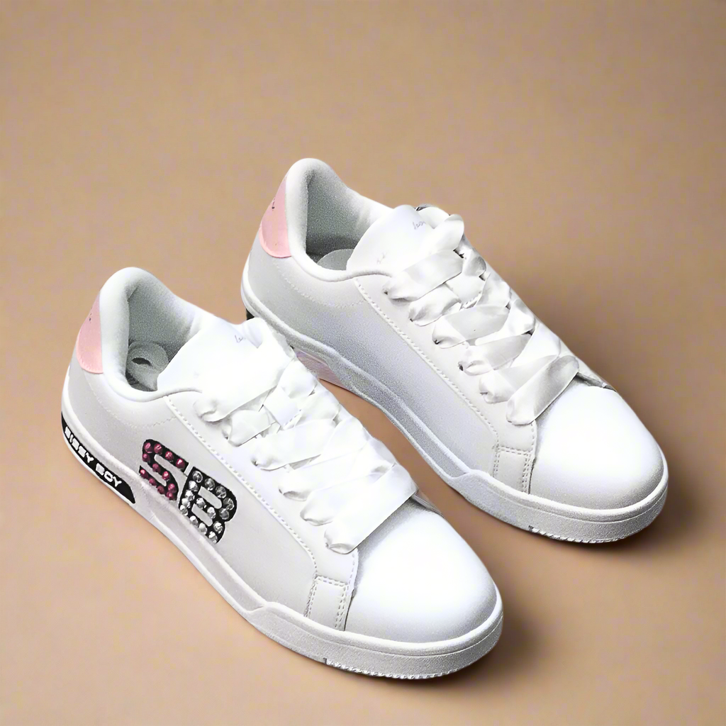 Sissy Boy Sneaker With Colorfull Rhinestones