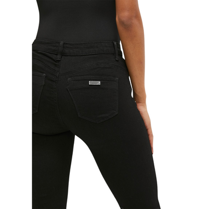 Dahlia - Mid Rise Bootleg Jean With Bling