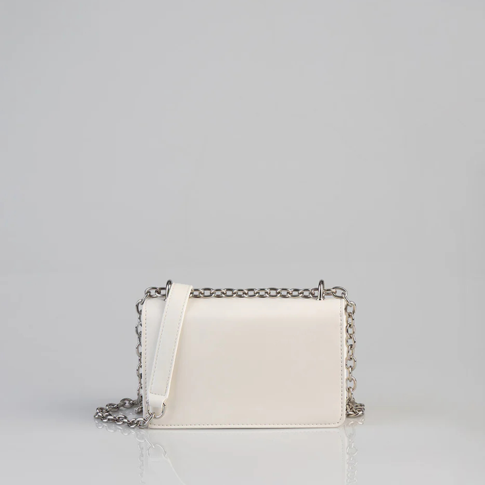 Slay Fest - Structured Crossbody Bag - Cream