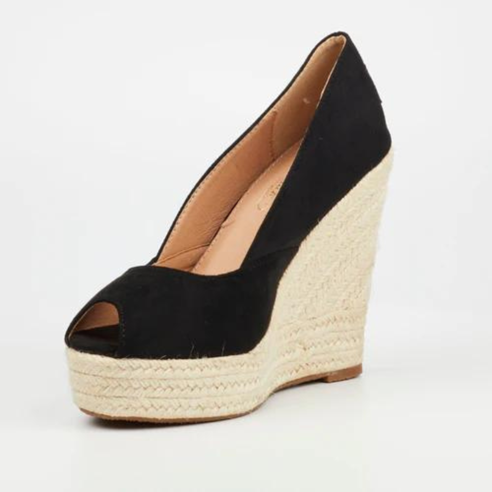 Moniker 5 - Espadrille wedge Peep Toe