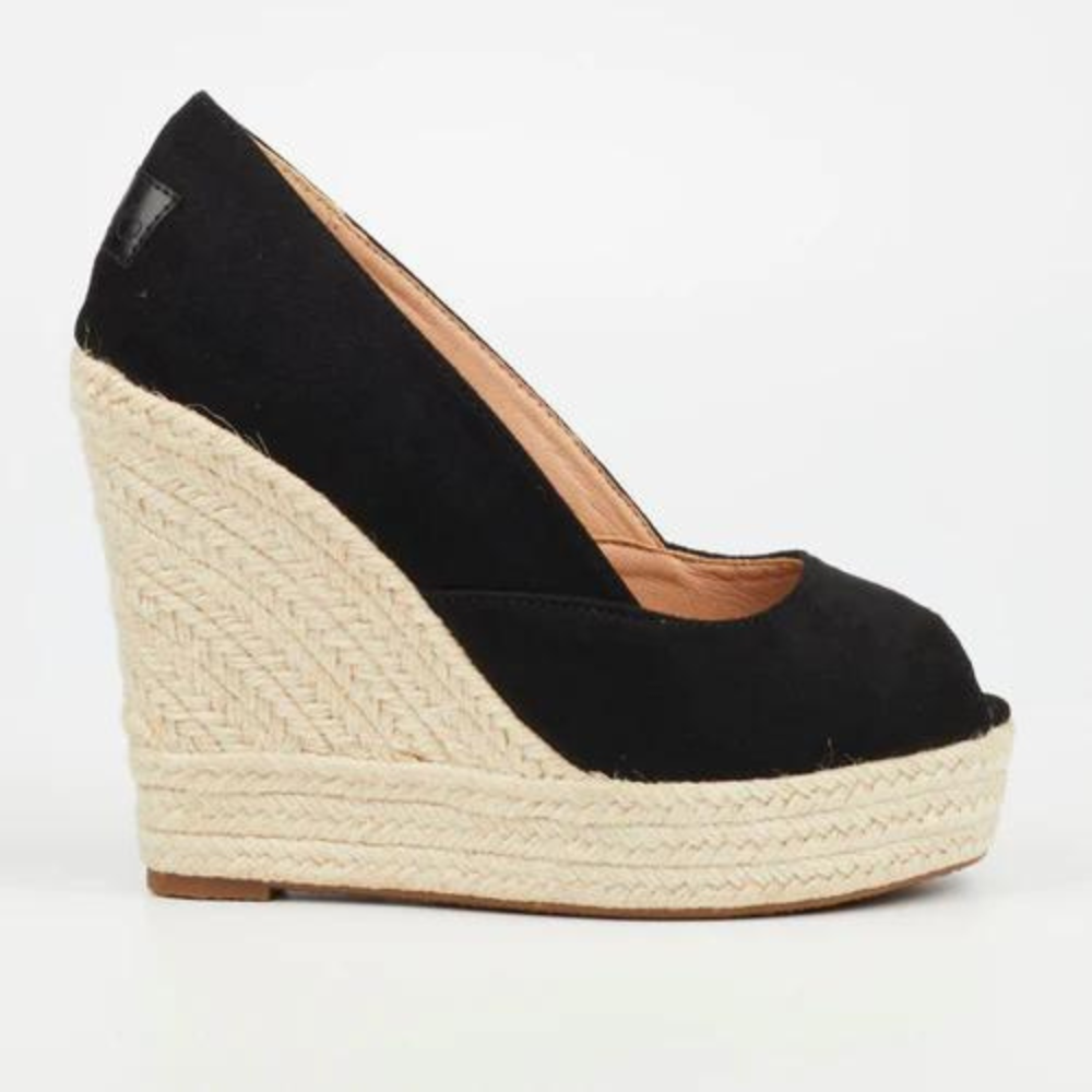 Moniker 5 - Espadrille wedge Peep Toe