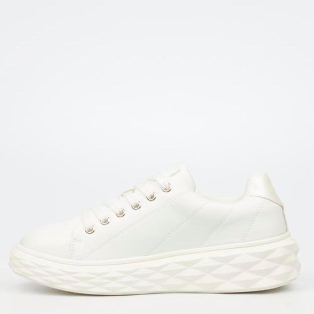 White Chunky Miss Black Sneaker  - Choo 1