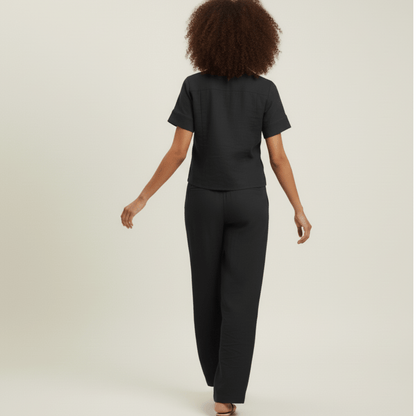Modern Dynasty women’s Black lounge set Luxe Lounge Set 