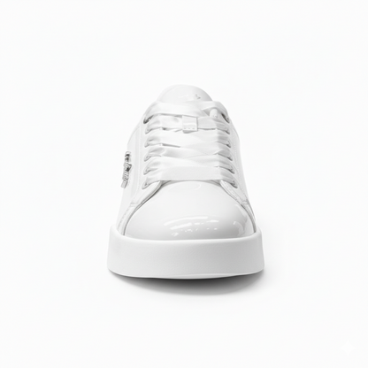 Stylish women’s Sissy Boy Marty sneaker featuring glossy finish and rubber sole