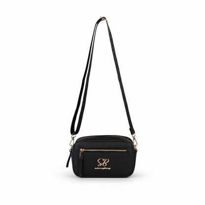 Trendy black crossbody bag by Sissy Boy with zip pocket