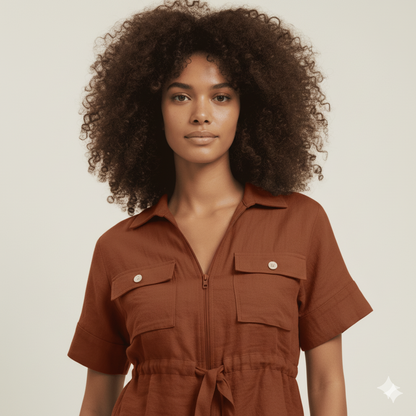Luxe Lounge Set - Rust