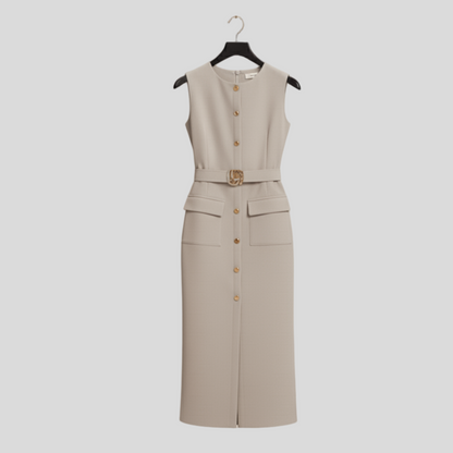 Sandy - Stone Maxi Dress