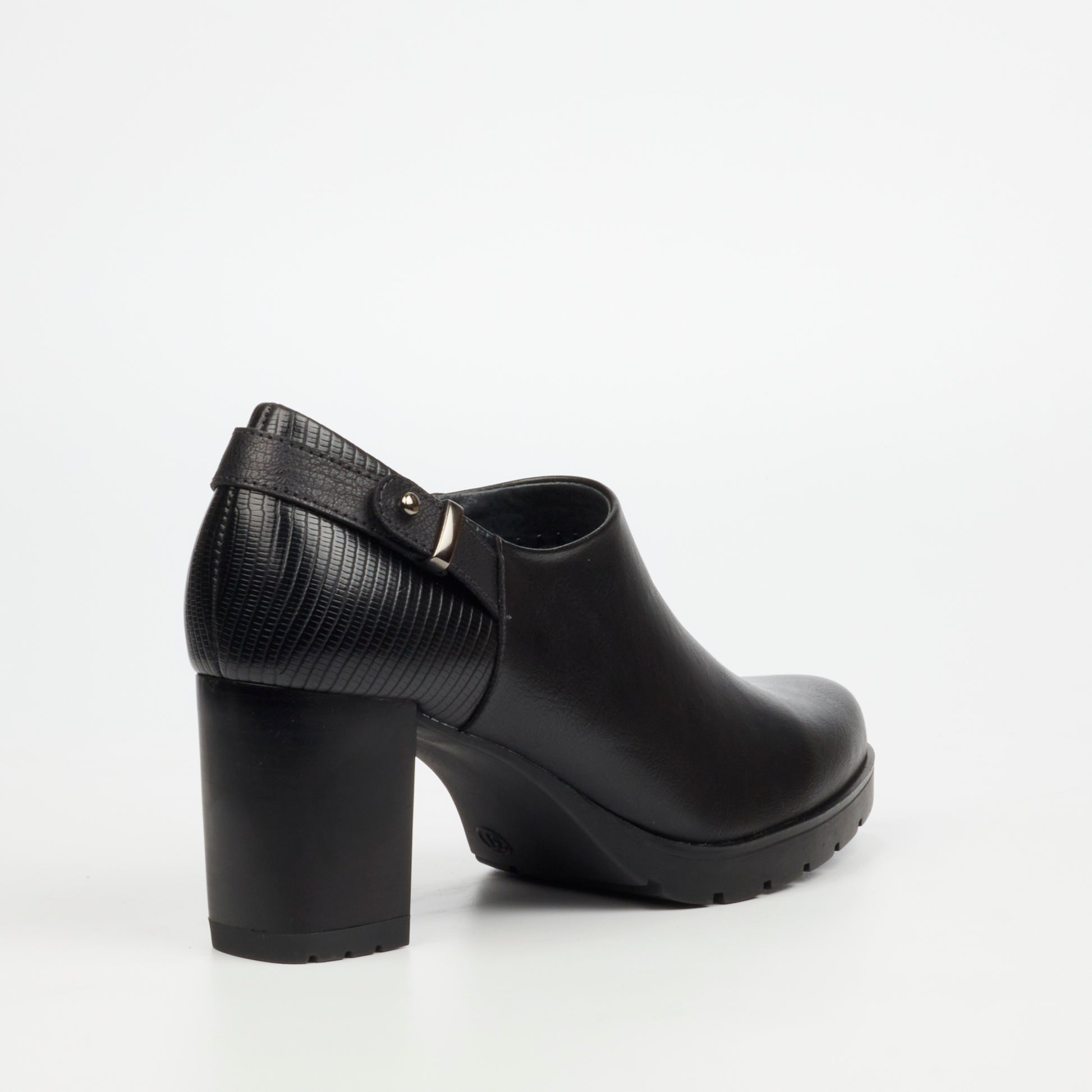 Comfortable black ankle boots featuring durable materials and elegant design by Butterfly Feet.