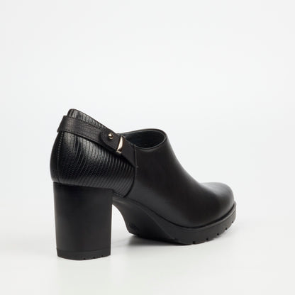 Comfortable black ankle boots featuring durable materials and elegant design by Butterfly Feet.