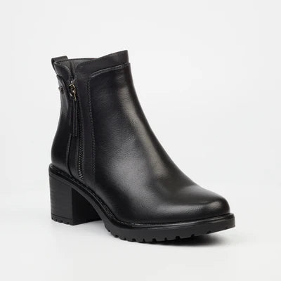 Noxer 2 black block heel boot by Butterfly Feet