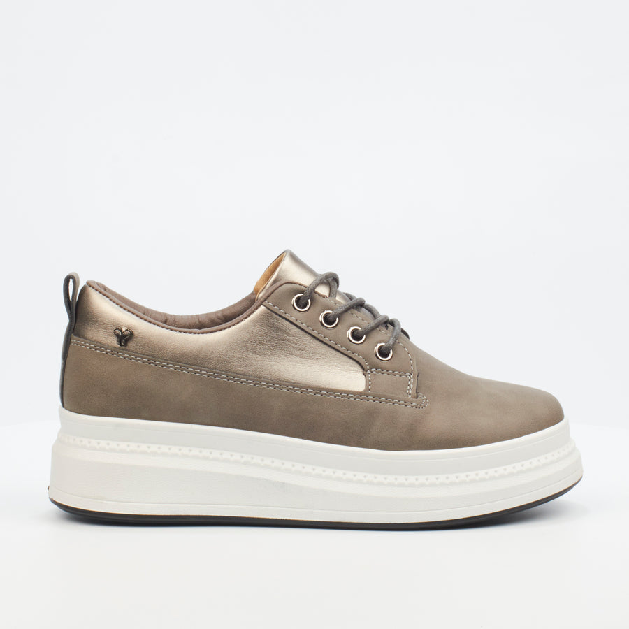 Pewter Flatform Sneaker By Butterfly Feet