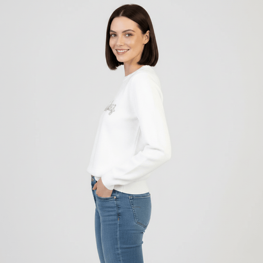 Stylish Sissy Boy knitwear paired with blue denim jeans