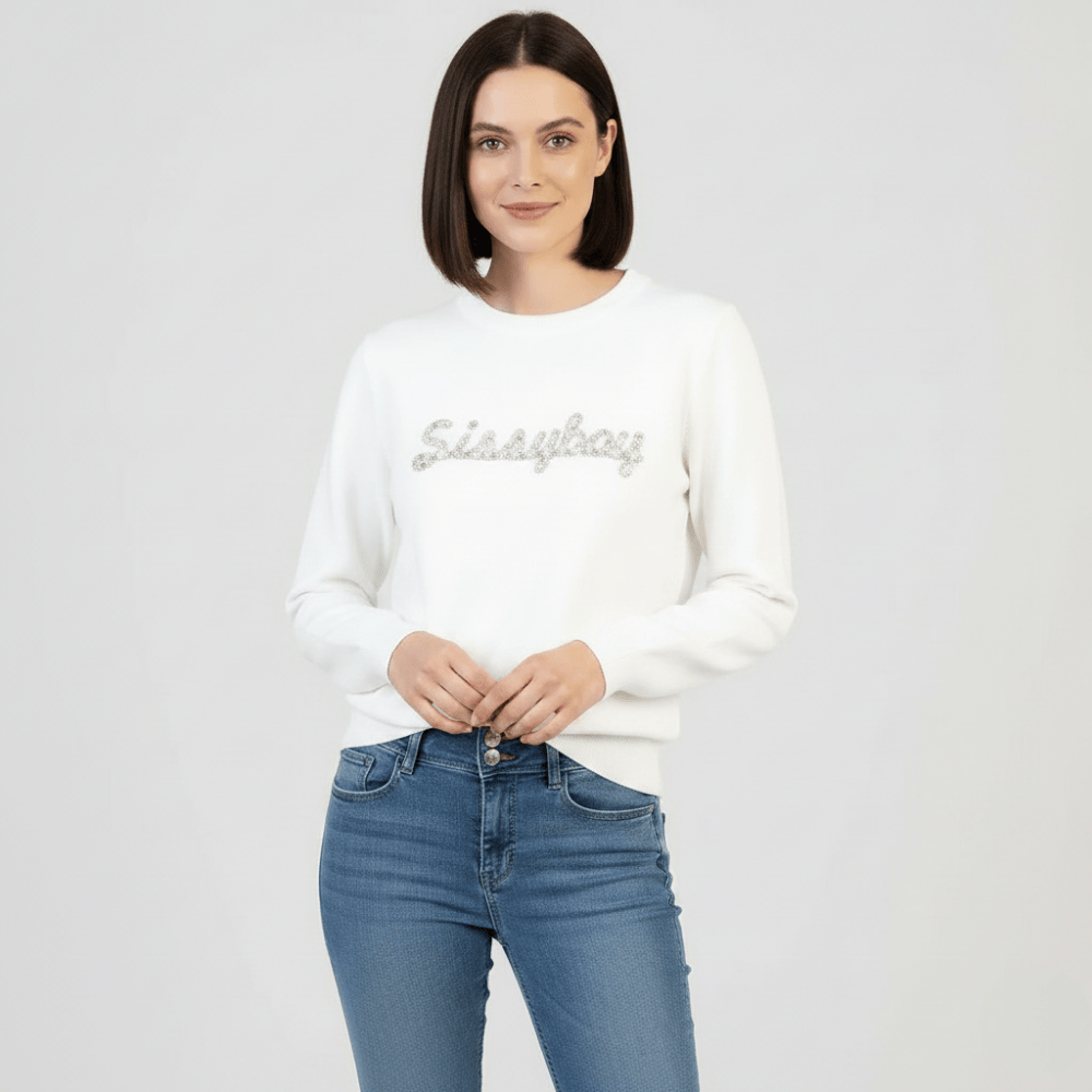 Sissy Boy off white knit sweater
