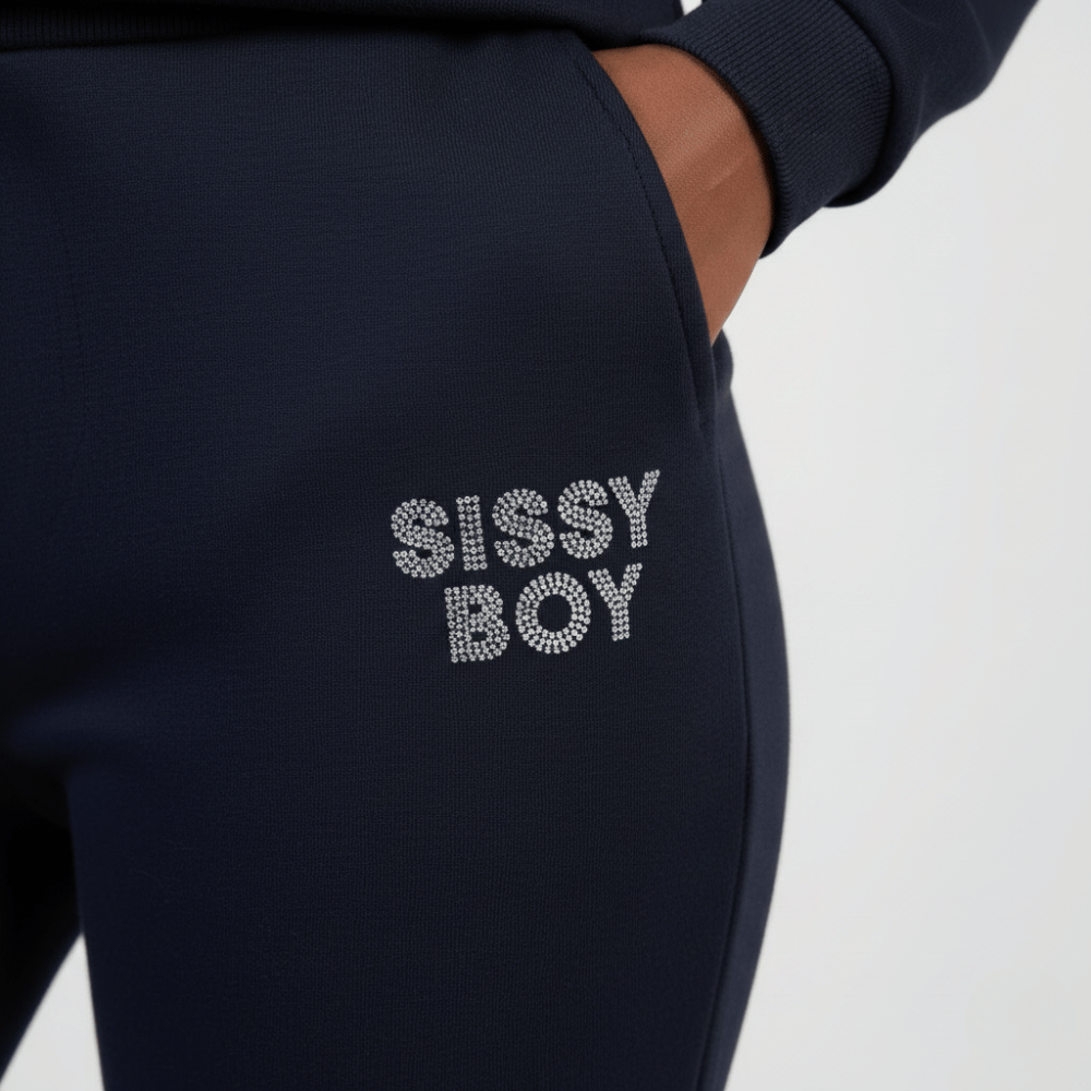 Hard To Forget Sweatshirt And Pants - Navy