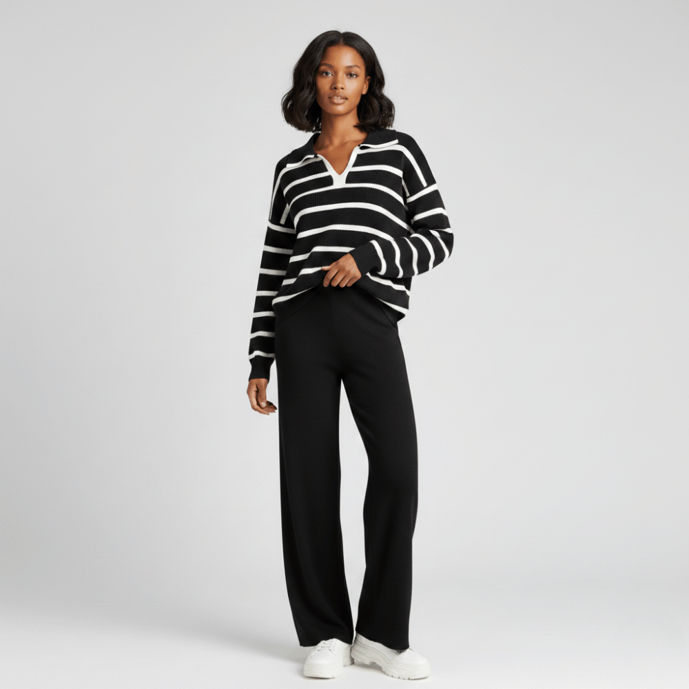 Relax Mode - Black Knit Co-ord