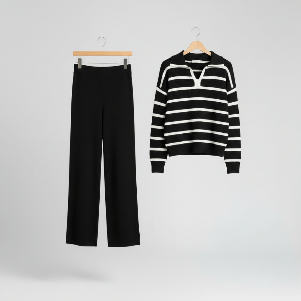 Relax Mode - Black Knit Co-ord