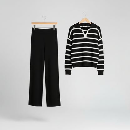 Relax Mode - Black Knit Co-ord