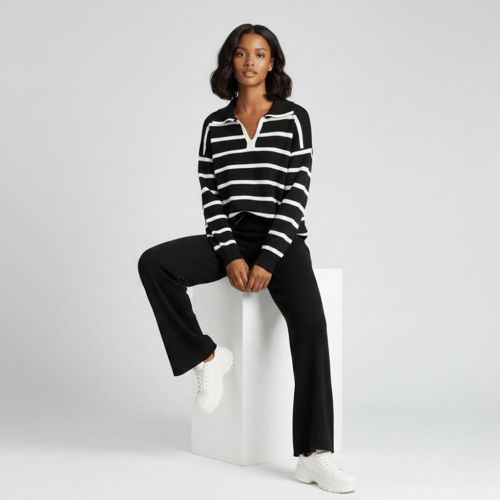 Relax Mode - Black Knit Co-ord