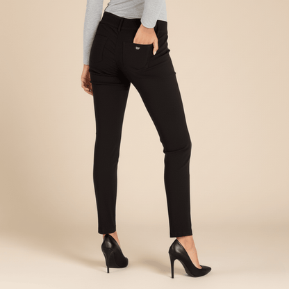 Sissy Boy black skinny slim fit pants, versatile women's workwear trousers, sleek office fashion