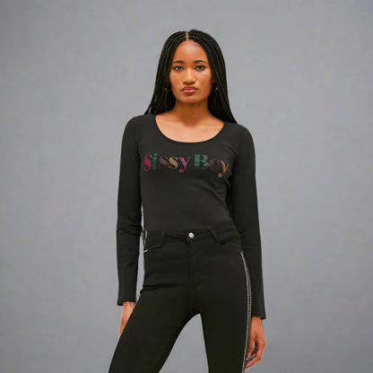 Color Life - Fitted Bling Logo Top