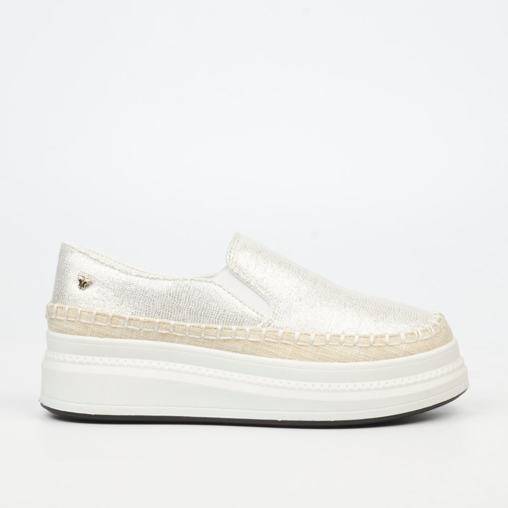 Butterfly Feet Senhora 29 white platform sneaker for women