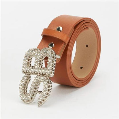 Tan Bling Belt